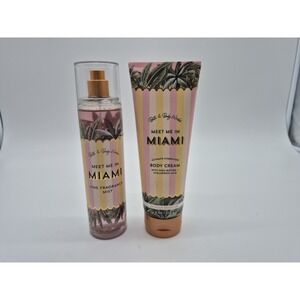NEW Bath & Body Works Meet Me In Miami Body Cream & Mist 8fl oz Discontinued